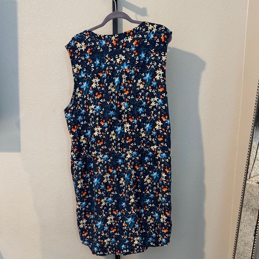 GAP Navy Floral Dress Size XXL - Picture 5 of 5